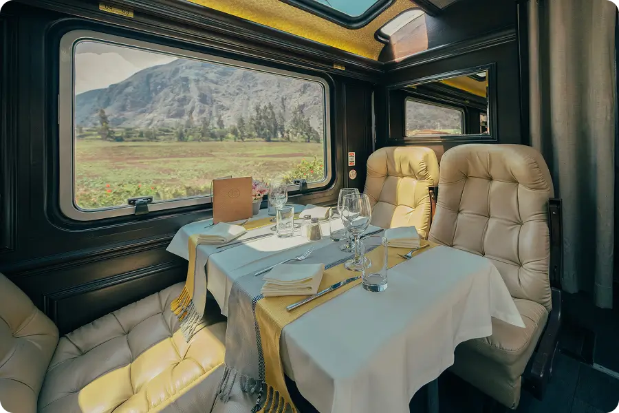 IncaRail First Class Train Interior